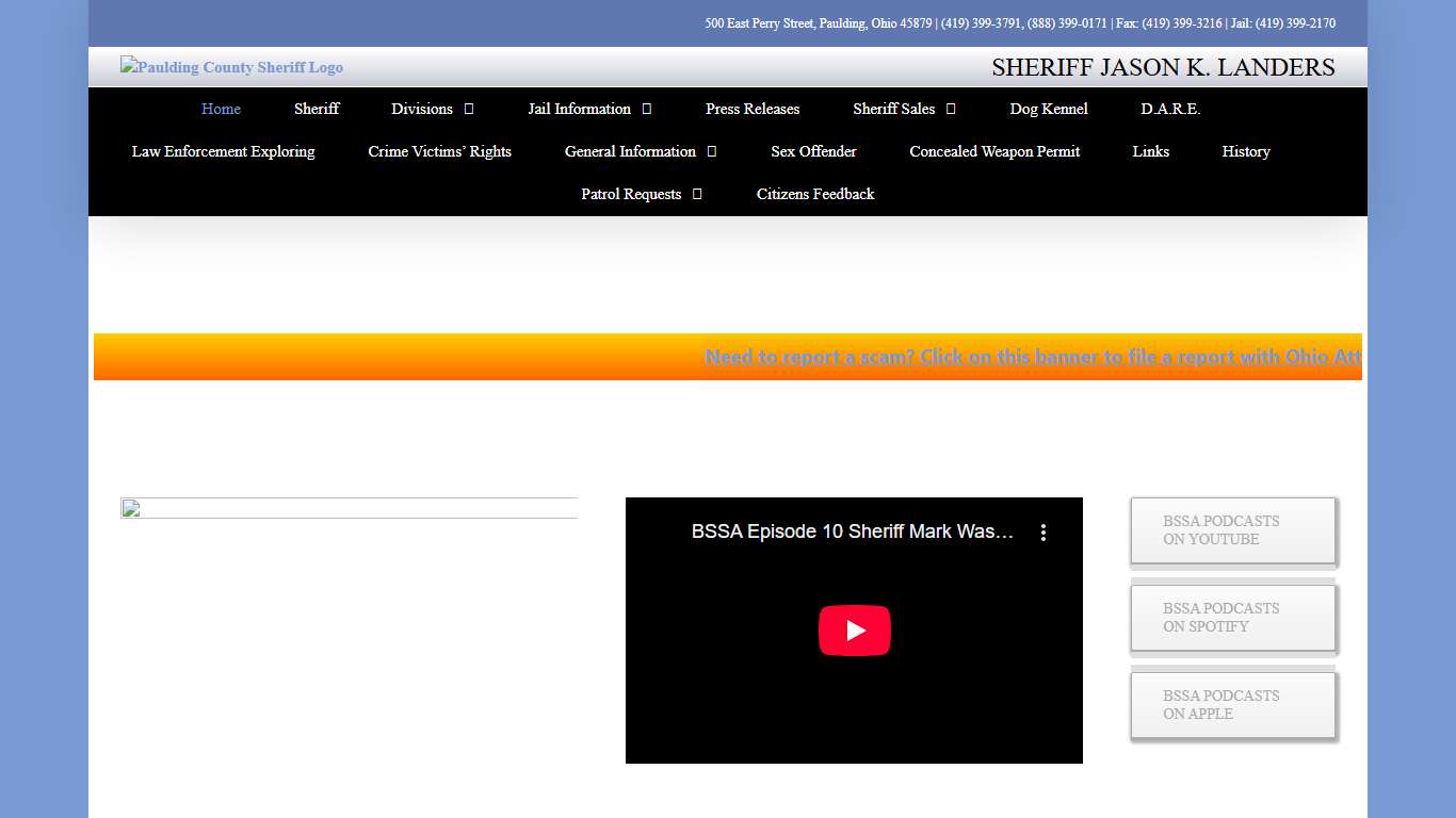 Paulding County Ohio Sheriff's Office Home Page